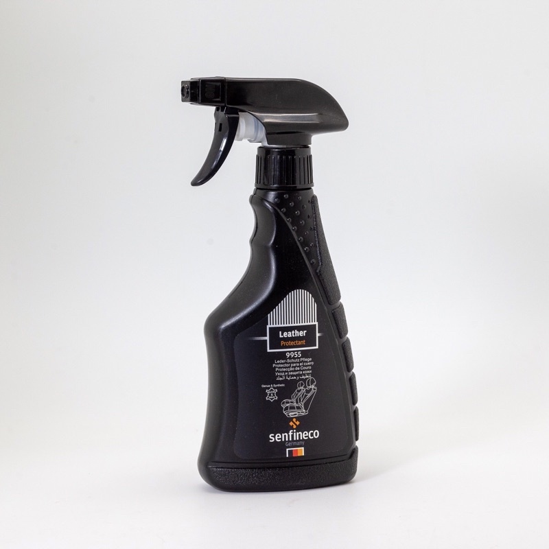 Dung dịch vệ sinh nội thất làm mềm ghế da ô tô Senfineco 9955 tặng kèm khăn dung tích 380ml