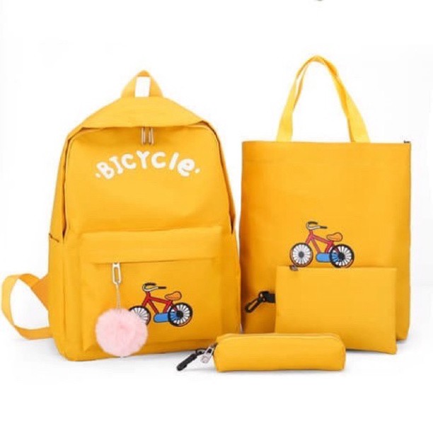 Set balo 4 món Chiếc Xe Đạp
