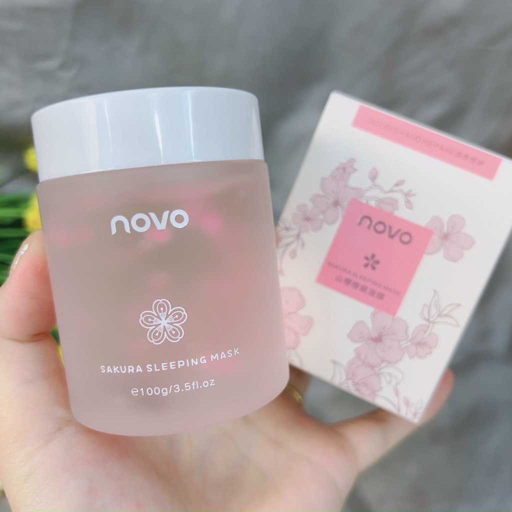 Mặt nạ thạch hoa anh đào Novo