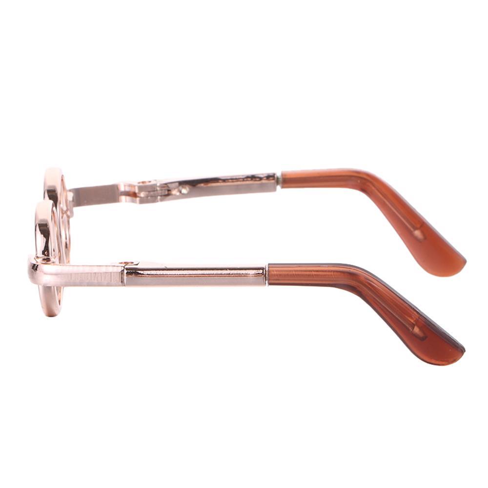 Kính Mắt Gọng Tròn Phối Lông Xù Đáng Yêu Thời Trang Cho Búp Bê BJD 1 / 12 LAYOR1
