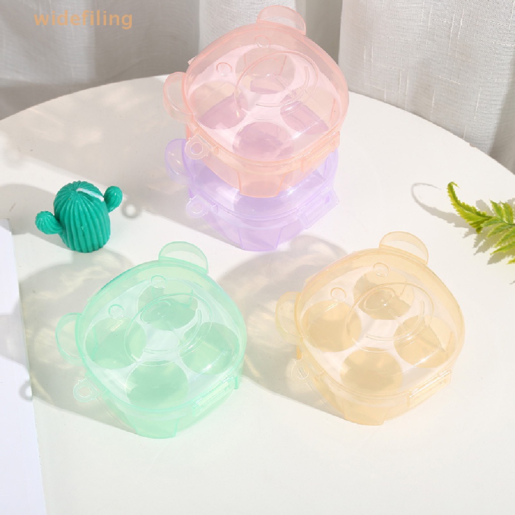 Hộp Đựng Mút Trang Điểm 4 Ngăn Tiện Lợi