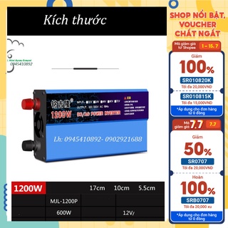 Bộ kích điện ắc quy 12V lên 220V 1200W INVERTER