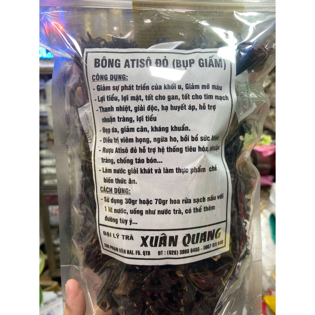 BÔNG ATISÔ ĐỎ ( BỤP GIẤM ) KHÔ HÀNG VIỆT NAM LOẠI 1 - BỔ SUNG VITAMIN VÀ BỒI BỔ SỨC KHOẺ - THÍCH HỢP CHO NGƯỜI BỊ STRESS