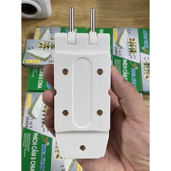 Phích cắm điện 5 chia