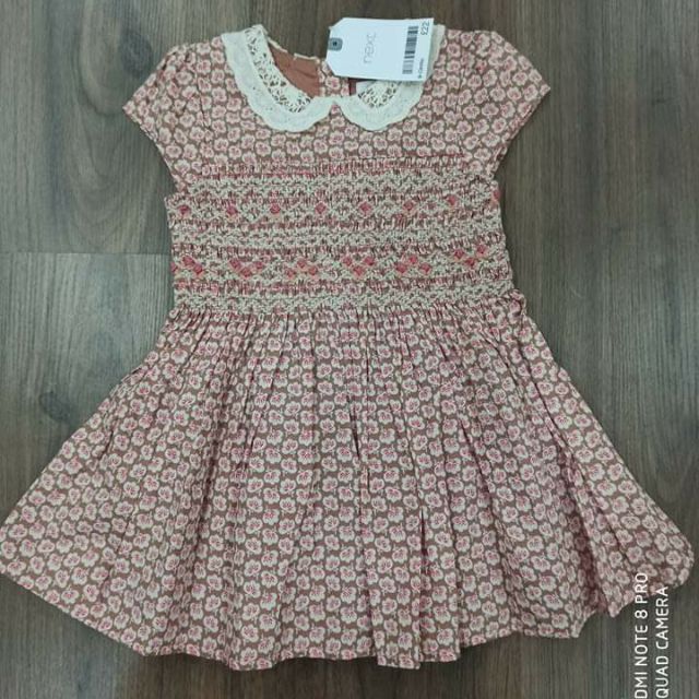 Váy smock cam đất Next