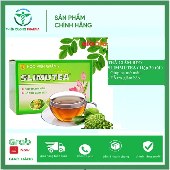 Trà túi lọc giảm cân tan mỡ bụng cấp tốc Slimutea của Học Viện Quân Y Việt Nam (20 túi)