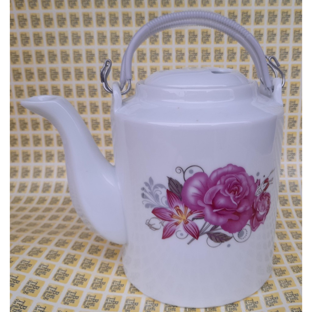 Ấm tích hoa hồng 1,5 lít