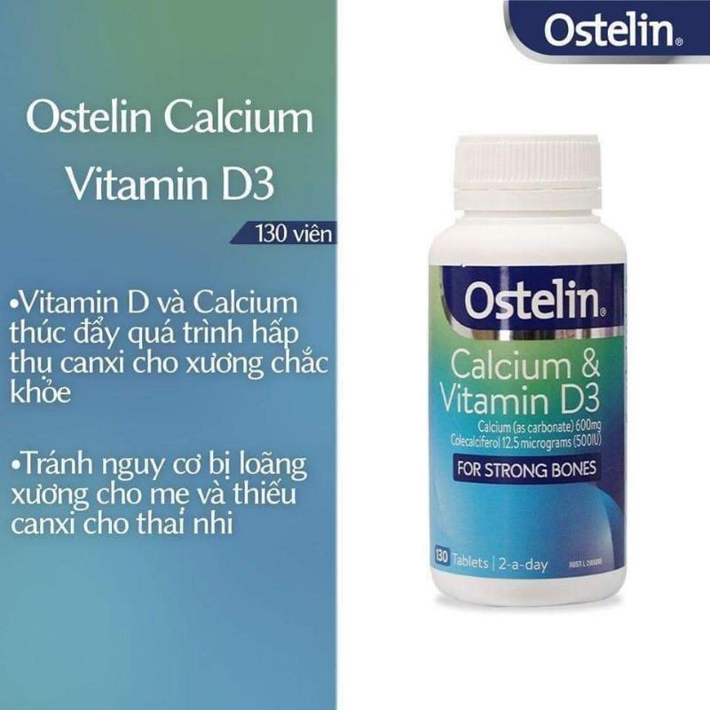 Calci bầu Ostelin 130 viên