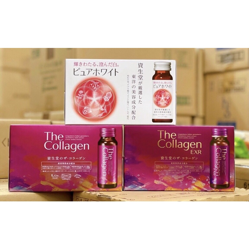 THE COLLAGEN SHISEIDO DẠNG NƯỚC NHẬT BẢN Dành cho người dưới 40 tuổi.( 1 thùng/3 hộp)