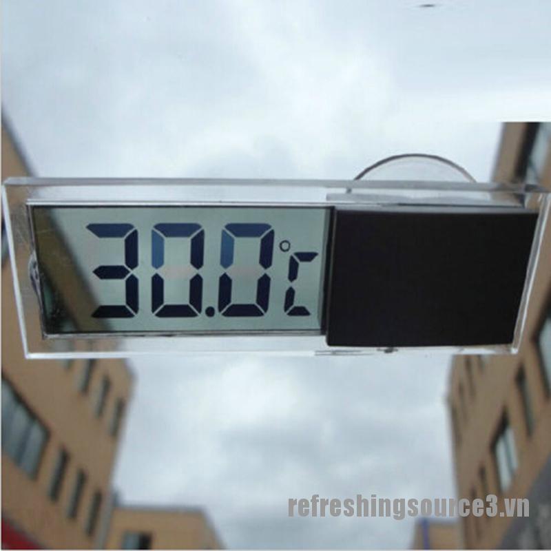 Nhiệt Kế Mini Màn Hình Lcd Dùng Trong Nhà / Xe Hơi / Nhà Cửa / Xe Hơi