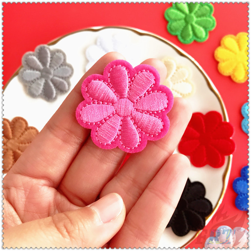✿ Sticker Ủi Thêu Hình Hoa Nhiều Màu Sắc ✿ 1 Sticker Ủi Thêu Hình Hoa Hướng Dương
