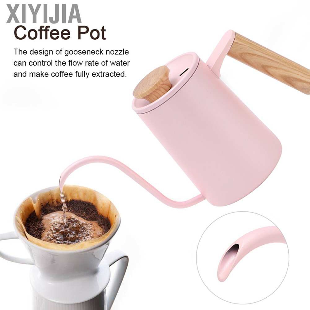 Xiyijia 650ml Household 304 Stainless Steel Coffee Pot Hand Long Spout Kettle Tools