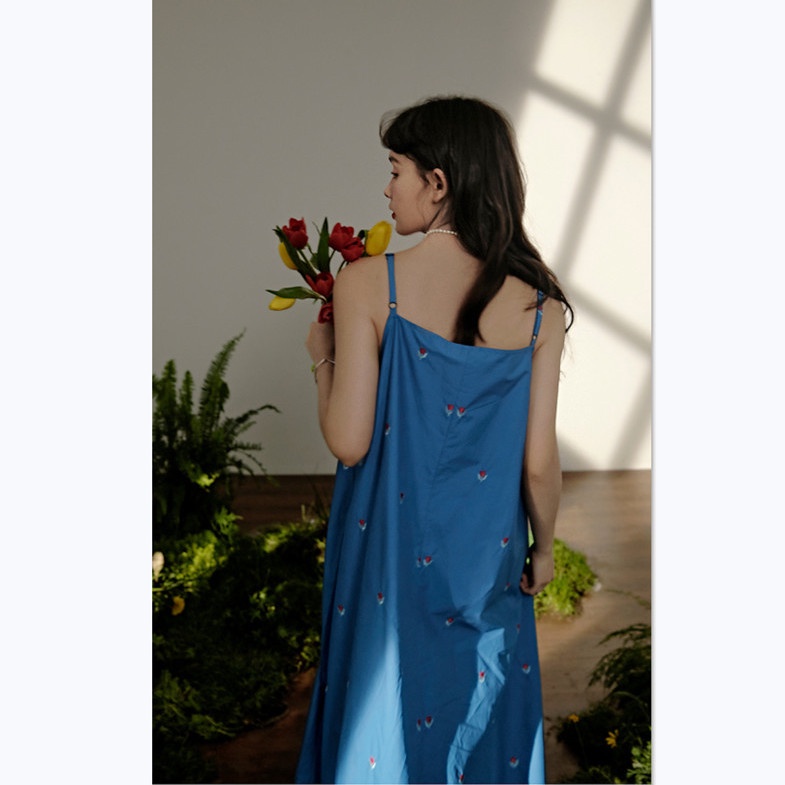 Set Đầm Hai Dây Và Áo Khoác Ngoài Chất Liệu chiffon Phong Cách Hàn Quốc Thời Trang Cho Nữ