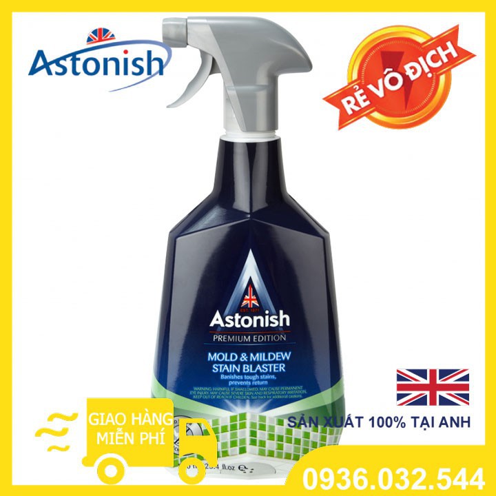 Astonish Premium  Dung Dịch Tẩy Nấm Mốc Tường Nhà, Phòng Tắm ,Nhà Bếp Astonish C1120_750ml