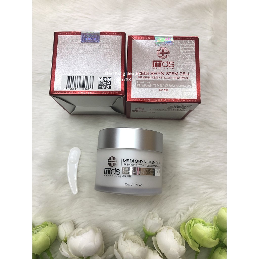 Kem tế bào gốc dưỡng trắng, phục hồi, nâng cơ, thải độc DNA Medi Shyn Stem Cell Premium Aesthetic Spa Trea Tment