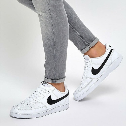 Giày thể thao nam, sneaker nam, NIke Court Vision Low- màu trắng đen, DH2987-101, Hàng Chính Hãng, SCGxsneaker