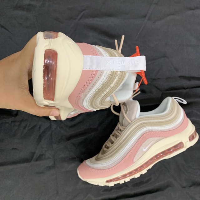 (Tặng móc khoá) Giầy Air97 hồng cao cấp fullbox
