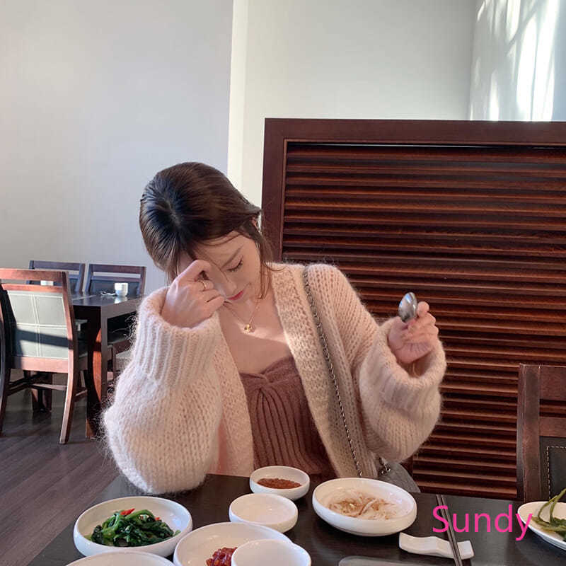 Áo Khoác Cardigan Dệt Kim Thiết Kế Xinh Xắn Cho Nữ