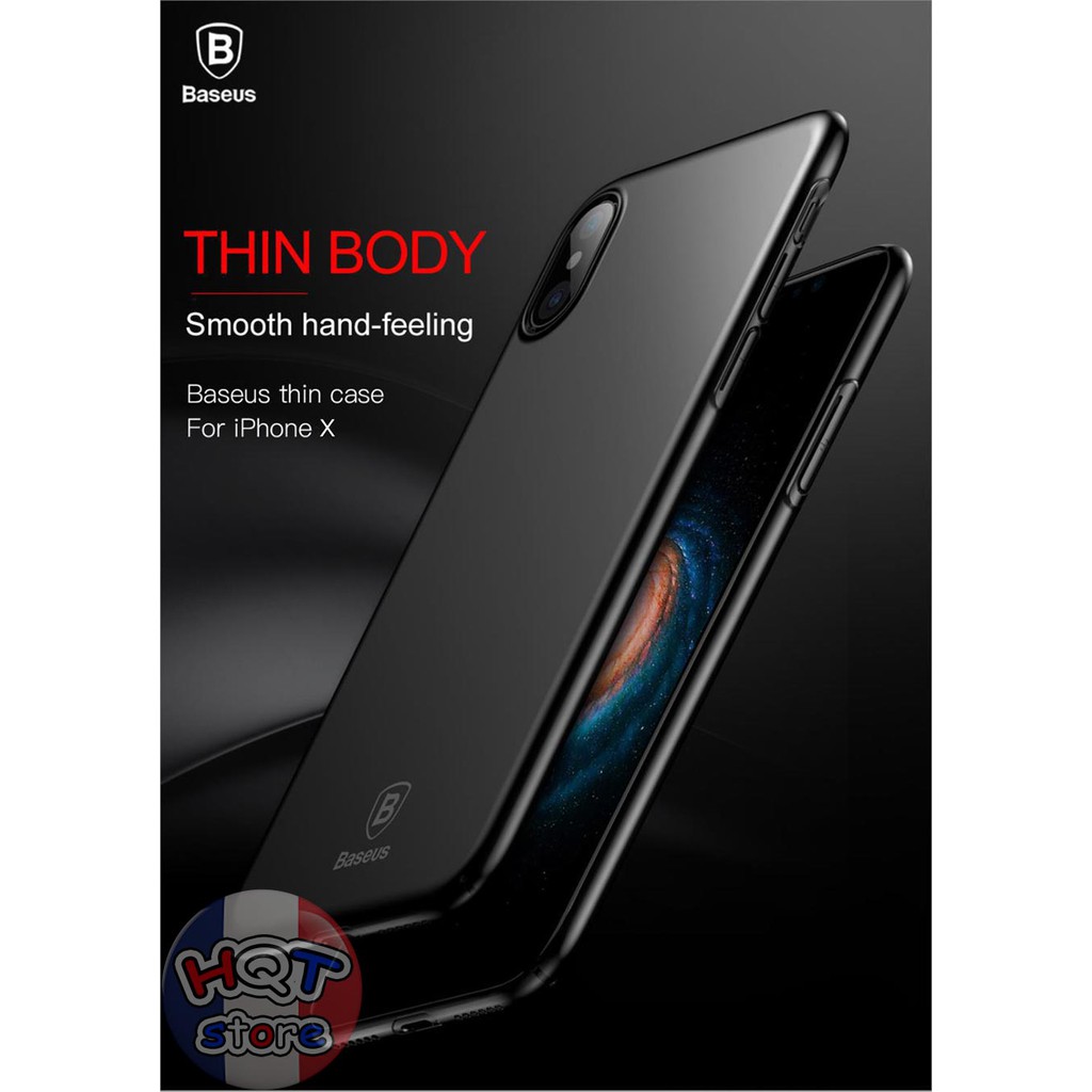 Ốp lưng Baseus Thin Case nhám siêu mỏng cho Iphone X / Iphone 10