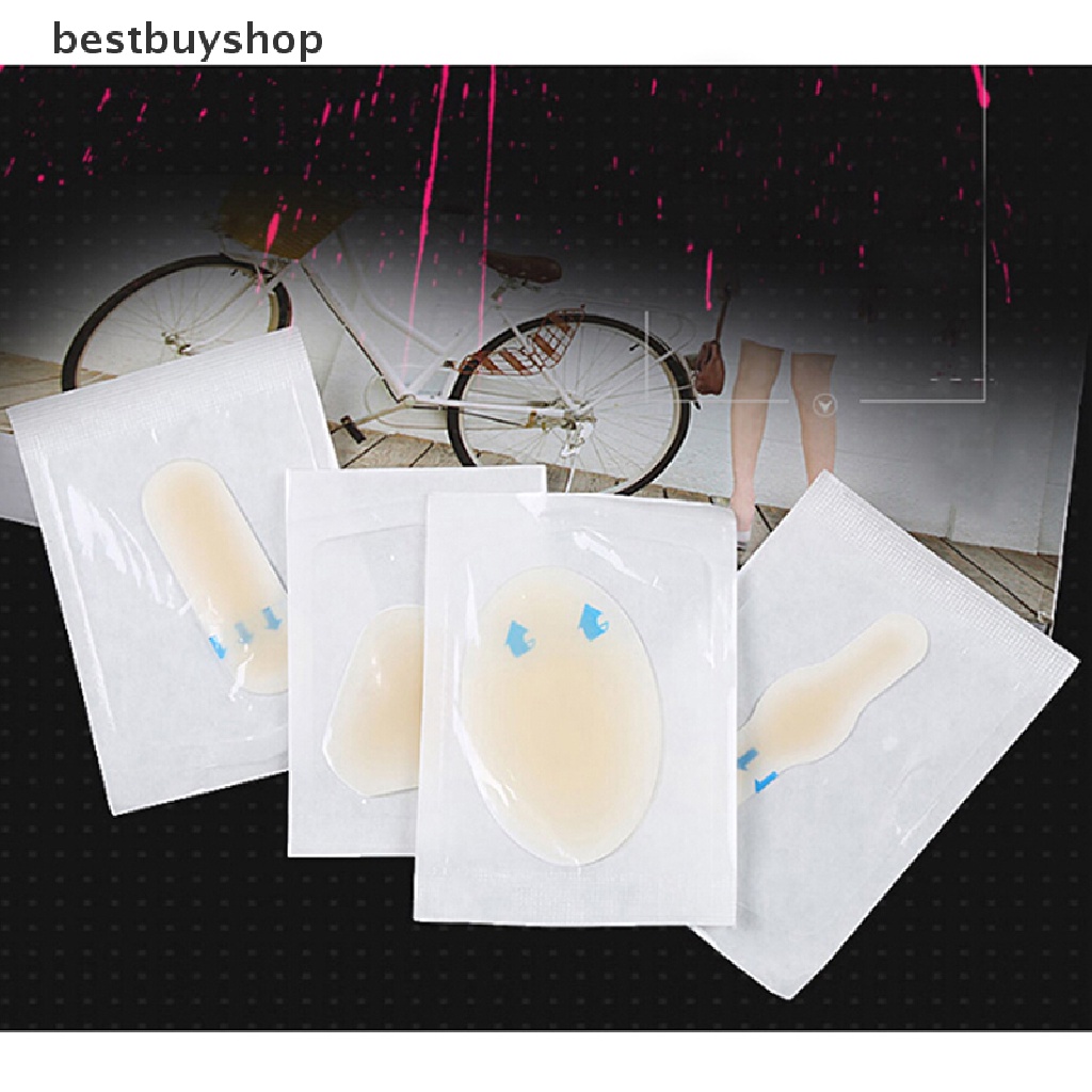 Set 4 miếng băng dán vết thương hydrocolloid đệm gót chân bảo vệ tiện lợi