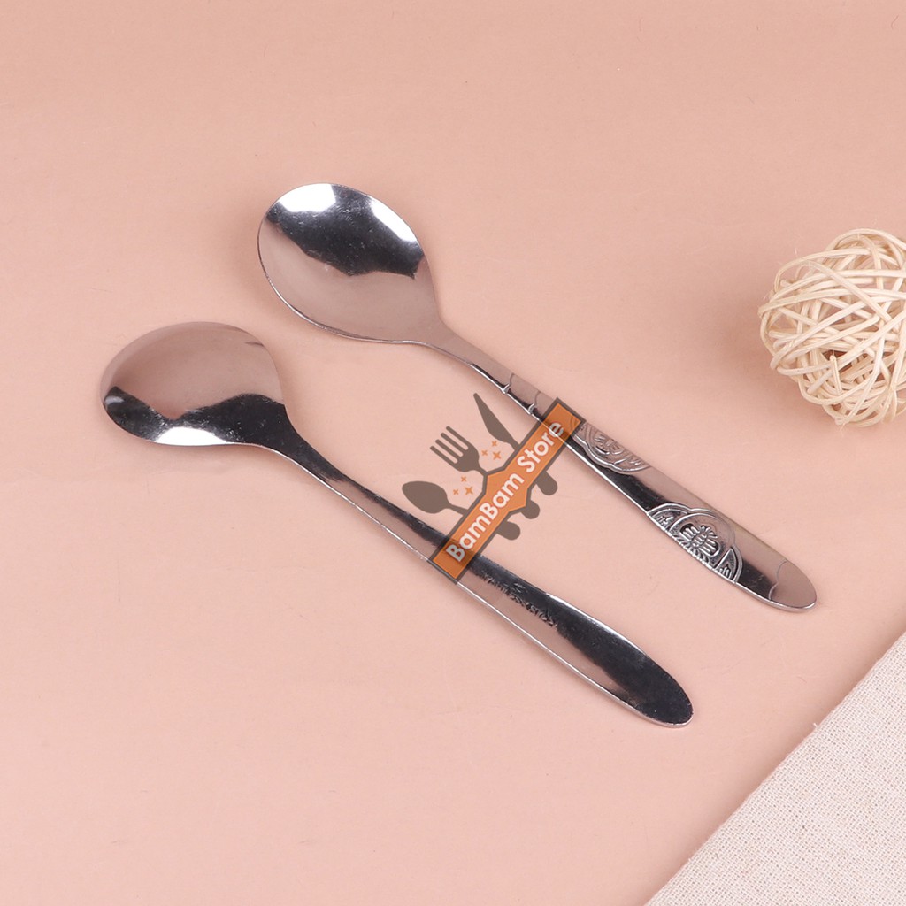 Muỗng soup tròn inox Bam House cán họa tiết cao cấp MHT10 – BamBam Store | BigBuy360 - bigbuy360.vn