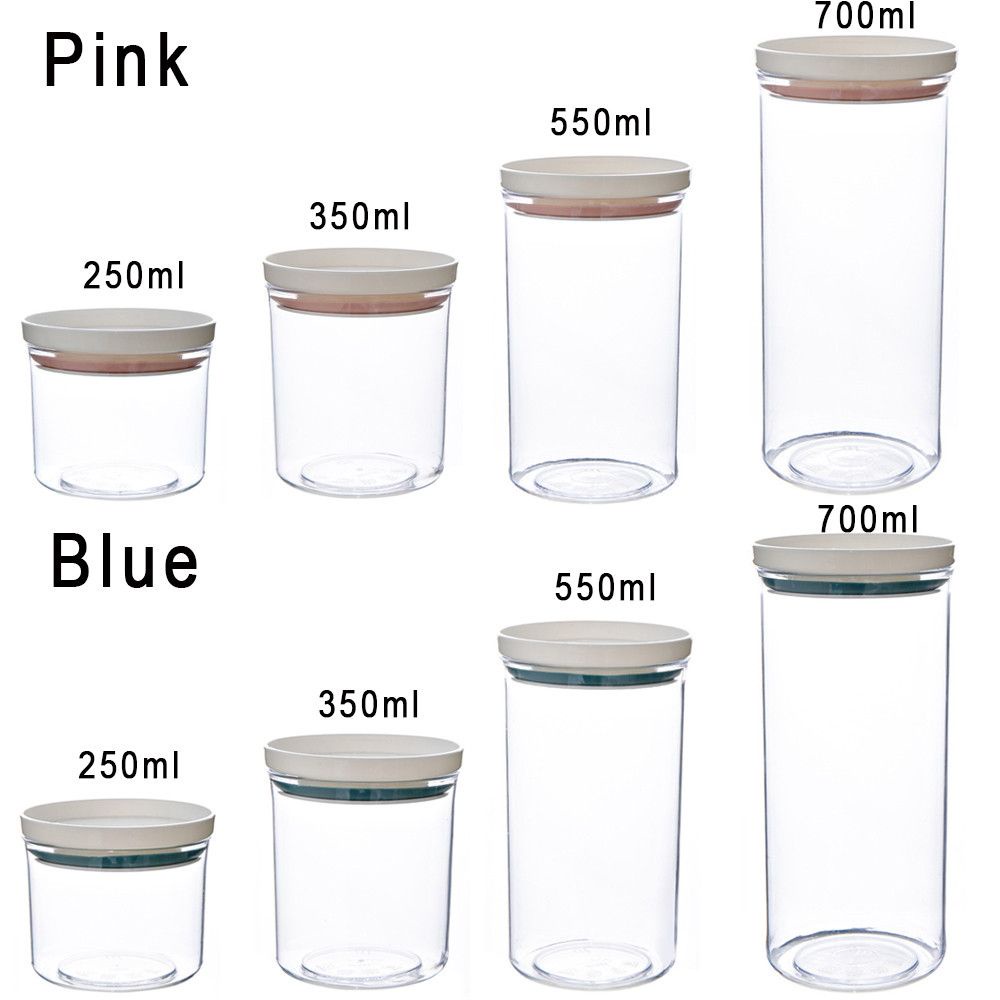 Hộp đựng hạt/ trà/ ngũ cốc/ thực phẩm khô nhiều màu phong cách Nhật cho nhà bếp