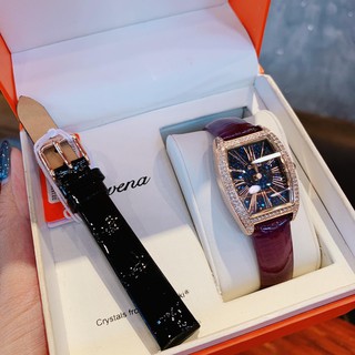 [MÀU MỚI TẶNG DÂY] ĐỒNG HỒ NỮ DAVENA MÀU MỚI TÍM SANG CHẢNH