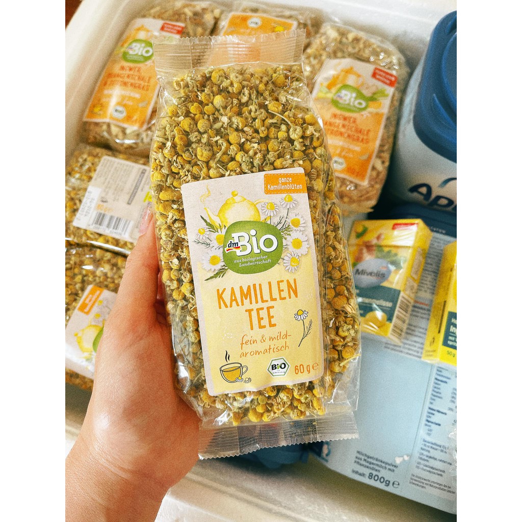 Trà hoa cúc nguyên bông hữu cơ sấy khô Đức