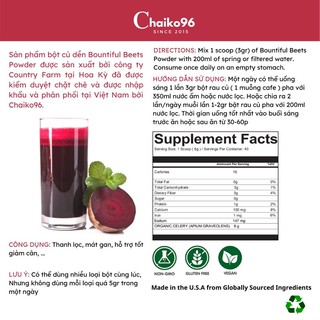 BỘT CỦ DỀN - Bountiful Beets