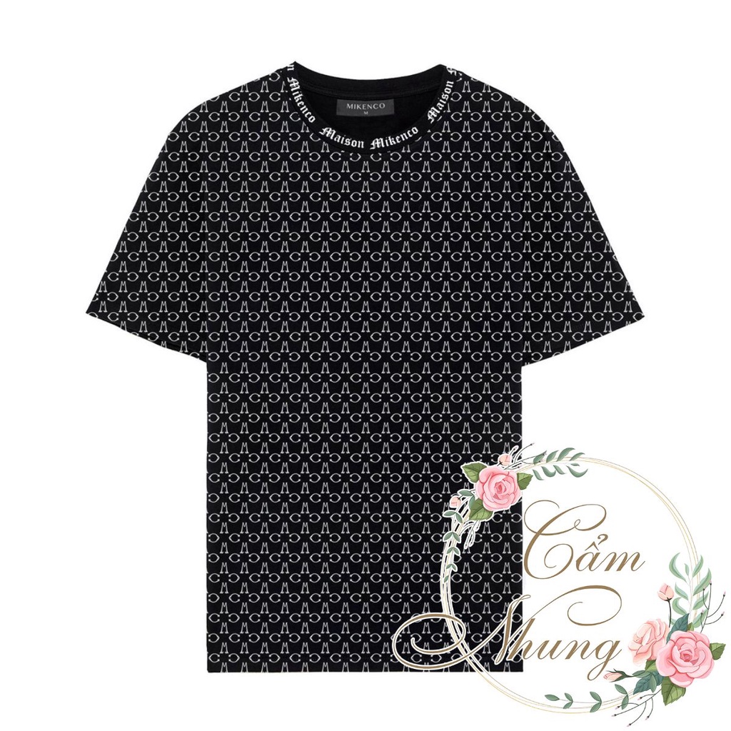 Áo Thun Tay Lỡ In Kín Monogar -CAMNHUNG Áo Thun Nam Nữ Unisex Hot Hit
