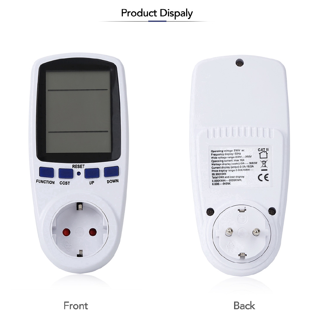 Đồng hồ đo công suất vôn điện có màn hình điện tử chuyên dụng