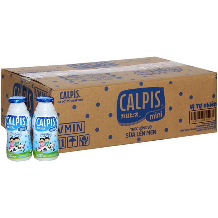 (Đủ Vị) Thùng 40 Chai Sữa Chua Lên Men Calpis (80ml/Chai)