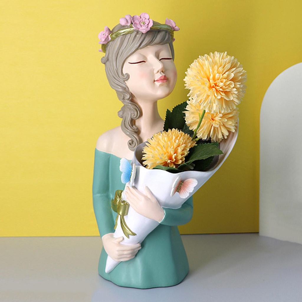 LOVIVER Mô Hình Bình Hoa Khô Dùng Trang Trí Kệ Sách Độc Đáo