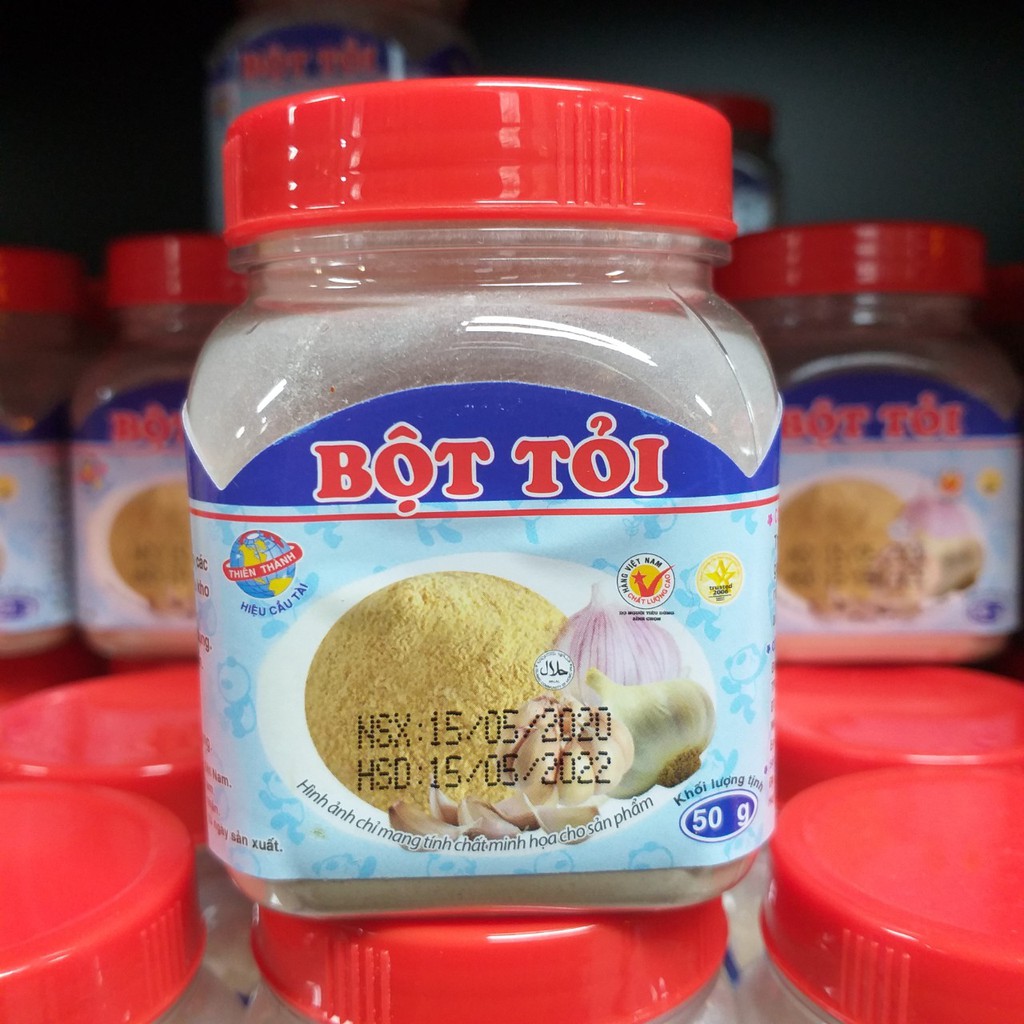 Bột tỏi Thiên Thành 50g [HÀNG VIỆT NAM CHẤT LƯỢNG CAO] gia vị nấu ăn, dược liệu quý trong y học cổ truyền