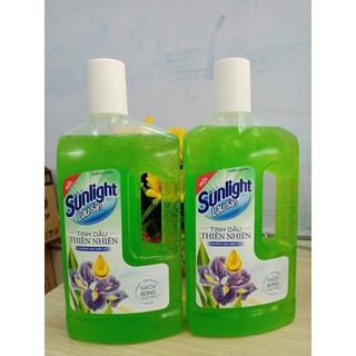 Combo 2 chai nước lau sàn Sunlight tinh dầu thiên nhiên 1kg