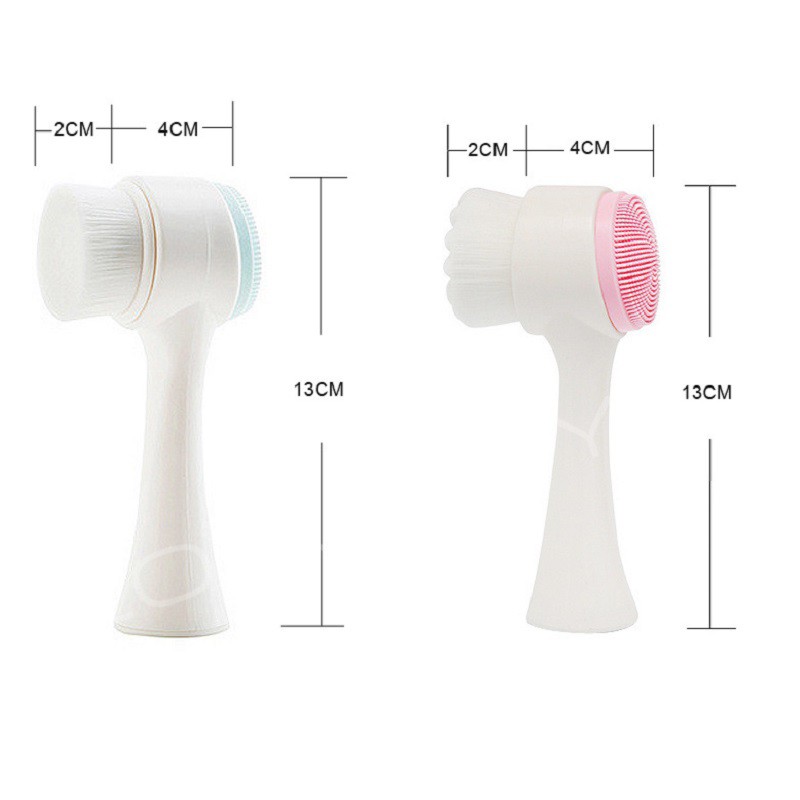 Cọ rửa mặt và massage silicon 2 đầu cọ công nghệ Hàn Quốc