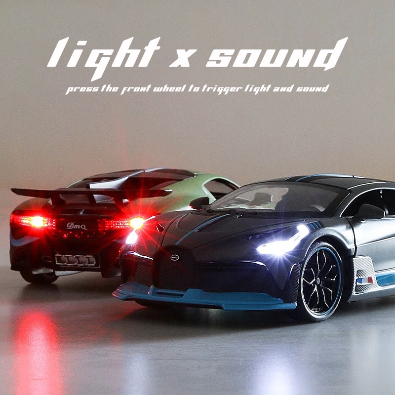 Mô Hình Xe Ô Tô Bugatti Divo Tỉ Lệ 1: 32 Bằng Hợp Kim Có Đèn Và Nhạc