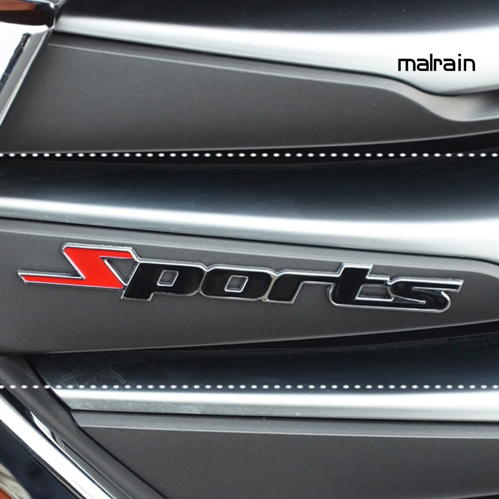 Miếng Dán Trang Trí Bằng Kim Loại Hình Logo 3d Độc Đáo