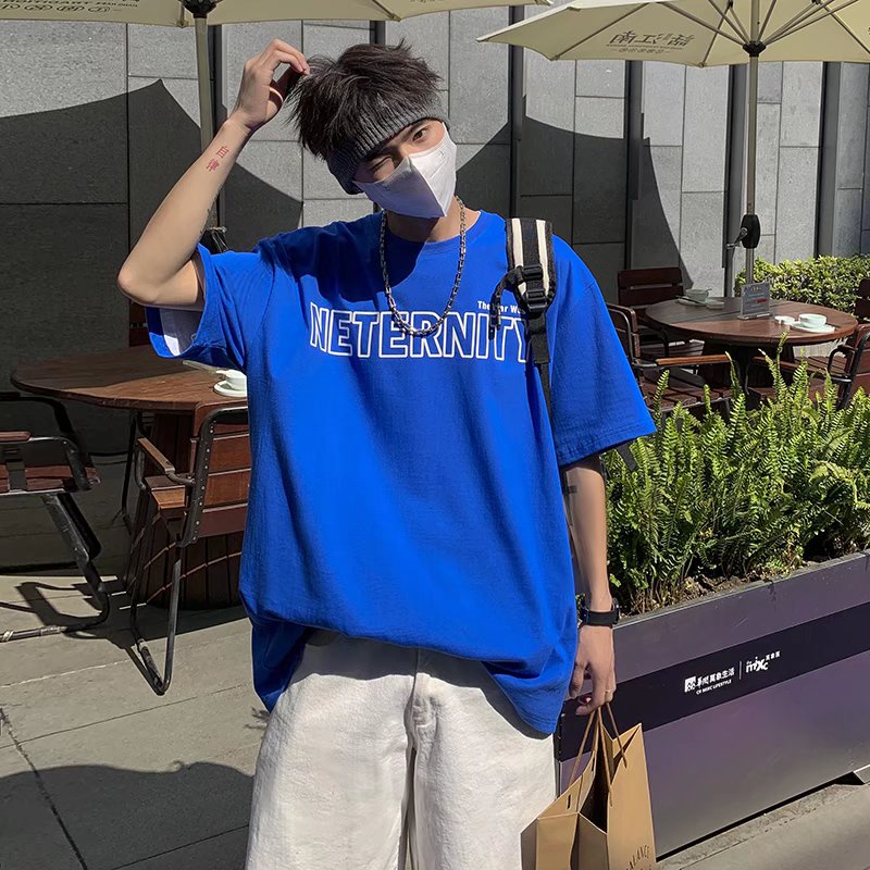 Áo Thun Tay Ngắn Dáng Rộng In Chữ Phong Cách Hip Hop Thời Trang Mùa Hè Cho Nam Và Nữ size M-5XL