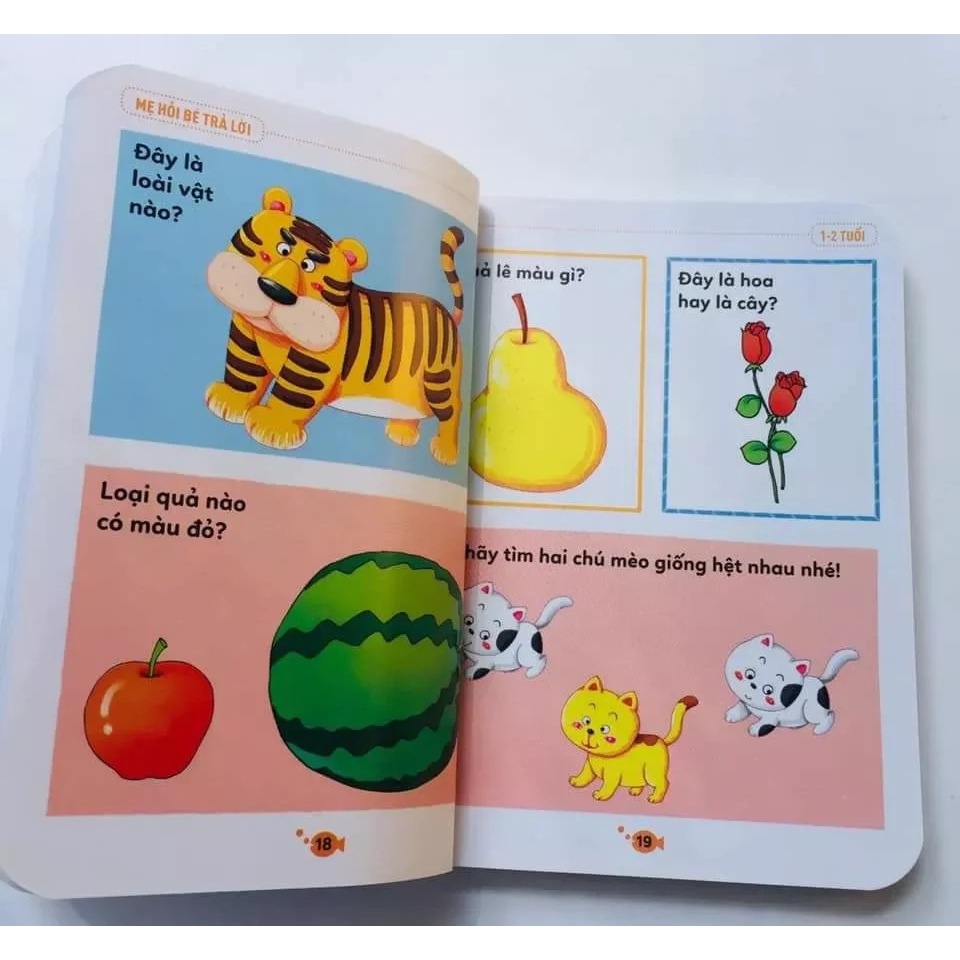 Sách Mẹ Hỏi Bé Trả Lời - Hỏi Đáp Rèn Trí Thông Minh - 1-2 Tuổi
