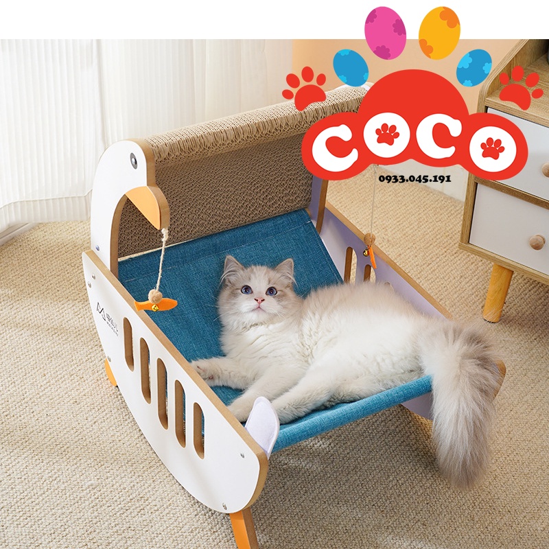 Võng mèo kèm bàn cào móng hình con ngỗng