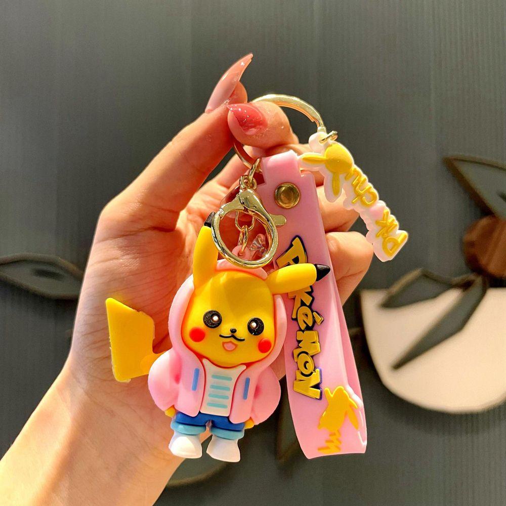 Móc Khóa Hình Pikachu Hoạt Hình Dễ Thương