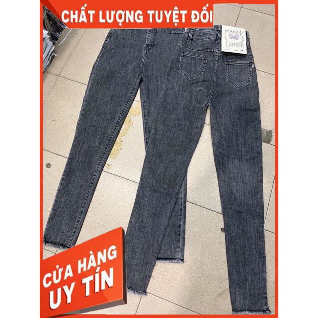 [ Mã FAGREEN55 giảm 10% tối đa 30K đơn 99K] Quần jeans ôm lưng cao 2 nút dáng siêu dài- hình thật chính chủ | BigBuy360 - bigbuy360.vn