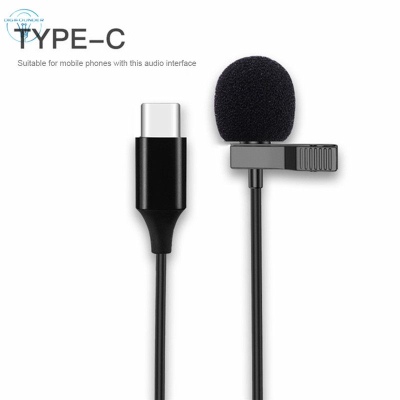 Micro mini có dây Type-C dạng kẹp tiện dụng cho điện thoại/laptop