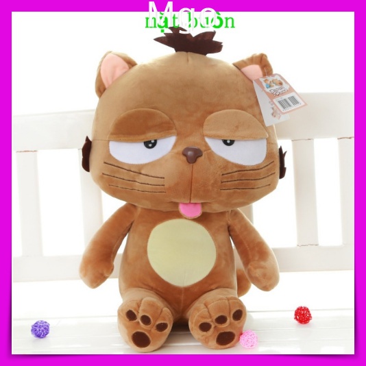 [Mới- Có Sẵn - Qùa Tặng] Gấu Bông Hình Nhân Vật Hoạt Hình Mèo Lười DINGA Siêu Ngầu Đáng Ghét Dành Cho Quà Tặng Size 55Cm
