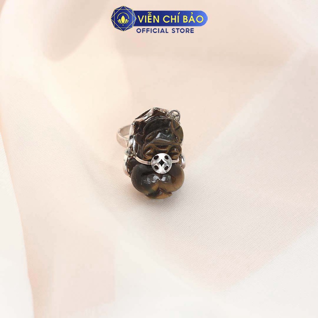 Nhẫn bạc nữ Tỳ Hưu Thiên Lộc đồng xu bạc 925 bình an thời trang phụ kiện trang sức nữ Viễn Chí Bảo N400161