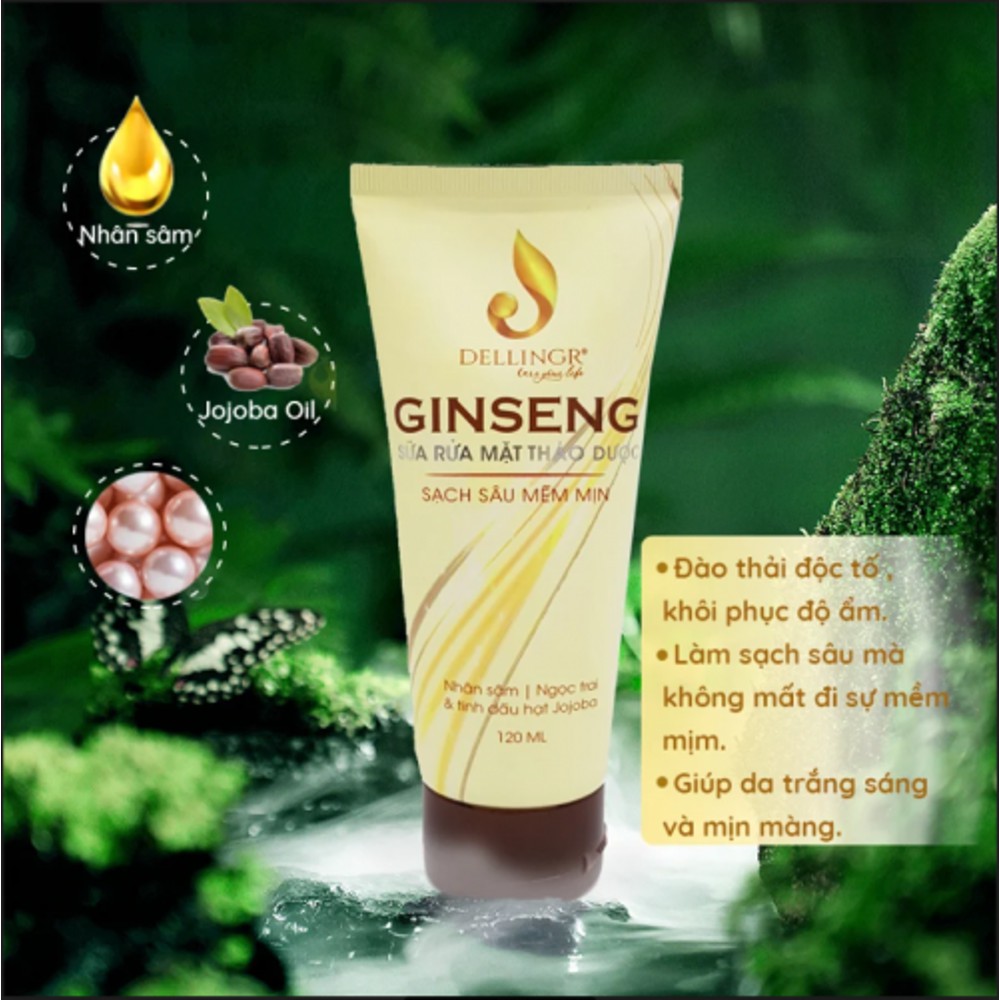 Sữa Rửa Mặt Thảo Dược GINSENG - thải độc, làm sạch sâu cho da | BigBuy360 - bigbuy360.vn