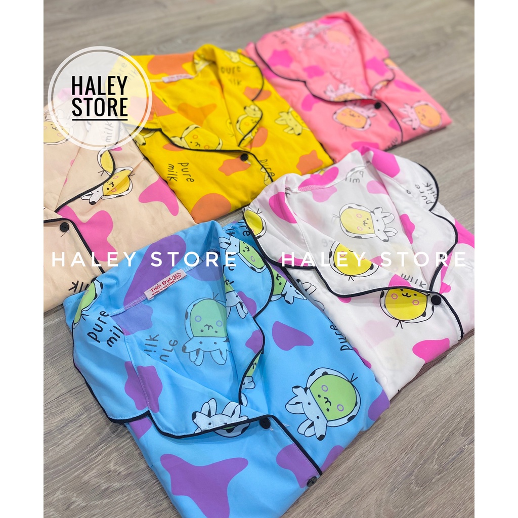 Pyjama lụa tiểu thư tay ngắn quần ngắn xinh xịn nhiều hình hot đồ ngủ đồ mặc nhà tiện lợi mềm đẹp | BigBuy360 - bigbuy360.vn