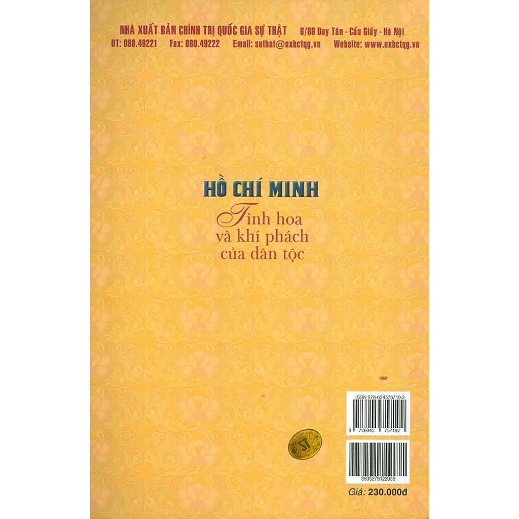Sách Hồ Chí Minh - Tinh Hoa Và Khí Phách Của Dân Tộc (Tái bản)