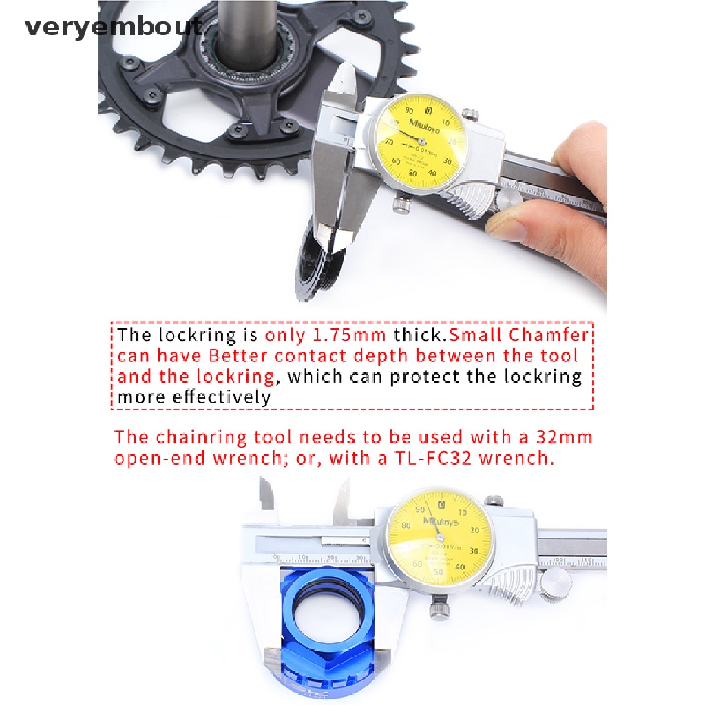 ut Bicycle Chainrings Mounting Tool for Shimano Bike Direct Mount Repair Tool Crank n